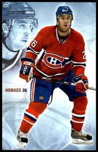 2007-08 MONTREAL CANADIENS TEAM POSTCARD JOSH GORGES