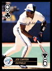 1992 U.S. Playing Card Co. Baseball Aces 9 Clubs Joe Carter Blue Jays