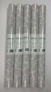 THIBAUT Wallpaper T4015 Amato Grey 5 Double Rolls New Sealed 300 sq. ft. - Picture 1 of 4