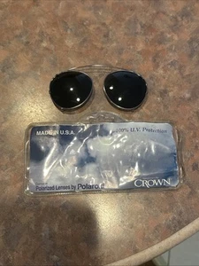 Sunglasses By Crown Clip On Polarized Lenses - Capo Inc Made In USA - Picture 1 of 3
