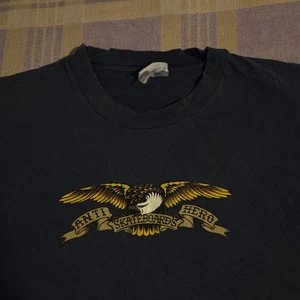 Vintage 90s Anti Hero Skateboards Eagle T Shirt L OG Supreme Skate John Cardiel - Picture 1 of 14