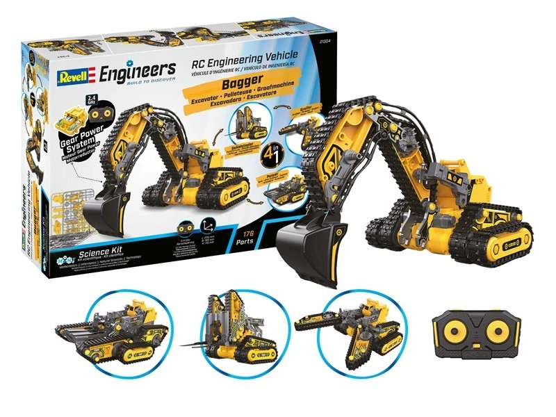 Revell Engineers 21304 - 1:27 - Veicolo Da Ingegneria RC 4in1 - Nuovo - Immagine 1 di 1