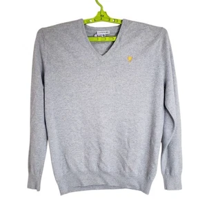 Lacoste Size Large Presidents Cup Knit 100% Cashmere Sweater Light Gray Grey *** - Picture 1 of 11