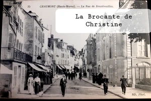 Nr. 804/14 CPA DE CHAUMONT La Rue de Bruxéreuilles Dep. 52 geschrieben - Bild 1 von 2