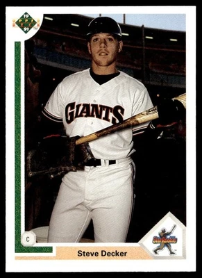1991 Upper Deck Steve Decker Rookie San Francisco Giants #25 - Image 1 of 2