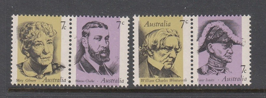 AUSTRALIA SC# 546-549 FAMOUS AUSTRALIANS - 2 PAIRS - MNH - Изображение 1 из 1