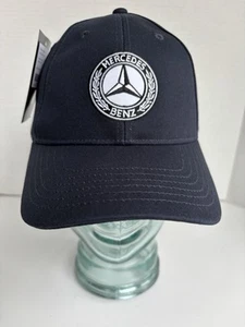 Mercedes-Benz Collection Classic Logo Cotton Baseball Cap Navy B66041540 - Picture 1 of 9