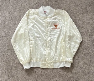 Vintage 80s-90s Whang University Of Texas Button Windbreaker Jacket L - Picture 1 of 4