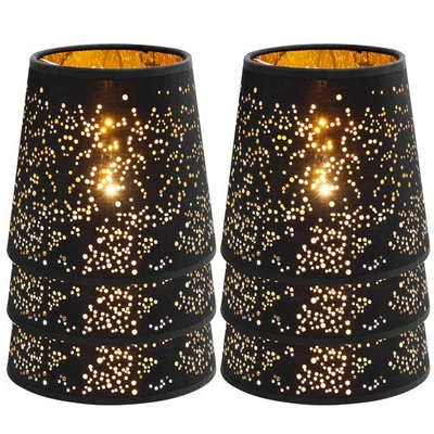 Juego de 6 pantallas de lámpara, pantalla de lámpara pequeña de araña, campana, clip en pequeña gota... Foto 1 de 4