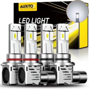 4PCS 9005 9006 Led Combo Headlight Light Fog Kit High Low Beam Bulbs White 6000k - Picture 1 of 10