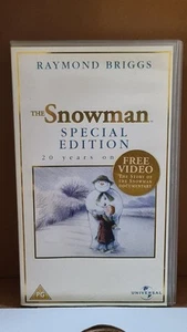 Vintage Raymond Briggs' The Snowman - (VHS, 2002) Special Edition - Picture 1 of 4