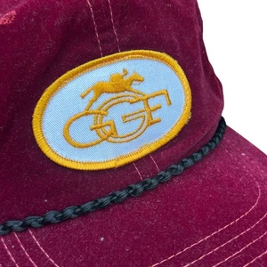 Golden Gate Fields Vintage Red Velvet Dorfman Pacific Baseball Cap USA Made - Picture 1 of 10