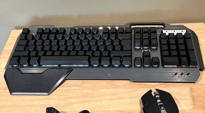 Xinmeng Mamba Snake K680-Pro Wireless Keyboard and Mouse, Black - Image 1 of 4