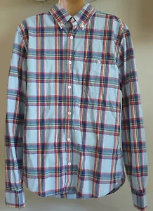 Camicia uomo AEROPOSTALE manica lunga tessuto popeline a quadri nuova con etichetta #9616-1 - Foto 1 di 3