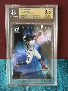 2021 Donruss Mysterious SSP Ronald Acuna Jr. #MYS8 seltener 🙂 Case Hit Pop1 Edelstein BGS - Bild 1 von 2