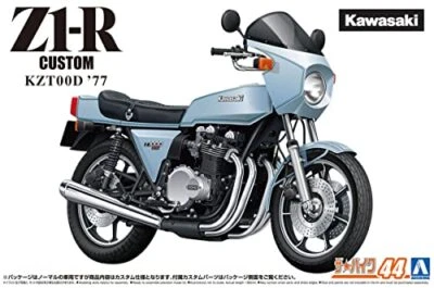 Aoshima 1/12 The Bike Series No.44 Kawasaki KZT00D Z1-R 1977 Custom Plastic Kit - Image 1 of 4