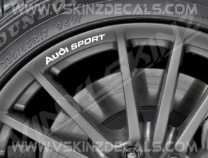 8x Adesivi Adesivo Logo Audi Sport Premium Cerchio Ruota Fusa Castellate S-line TT RS Quattro - Foto 1 di 5