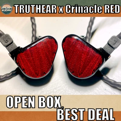 TRUTHEAR X CRINALE Zero: Red, In-ear, IEMs, Headphpne, OpenBox, Fast Shipping - Image 1 of 4
