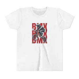BMX Bike Rider T-Shirt, Cool Freestyle Stunt Biking Tee - Picture 1 of 29