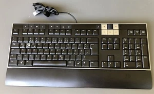Tastatur DELL Y-U003-DEL5 mit Hand-Auflage - QWERTZ, schwarz, Hand Rest, USB - Zdjęcie 1 z 6