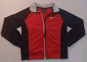 Nike Youth Jacket Full Zip Pockets Red Blue Boys 3 To 4 Year (XS) Polyester - Picture 1 of 7