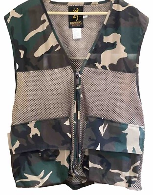 Browning Hunting Vest Camp XL Camo Dove Deer Camoflauge Outdoor - Image 1 of 4