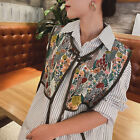 Women Embroidered Shoulder Scarf Shawl Wrap Floral Shirt Fake Collar Decorative