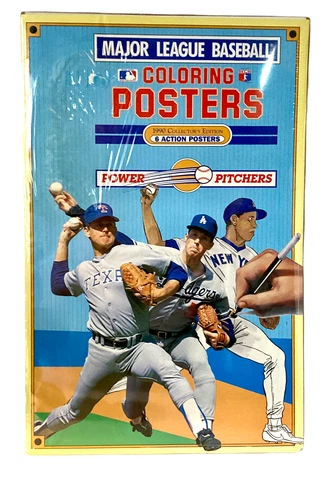 1990 Collector Edition Major League Baseball Coloring Posters New Power Pitchers Cover