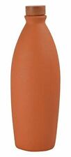 Clay Water Bottle 1 Litre - Eco-Friendly & Hand Painted - Stay Hydrated in Style
