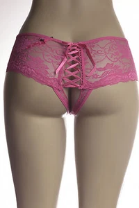 Perizoma donna floreale cavallo aperto stringato schienale senza cavallo S M L 1X/2X 3X/4X 9292 - Foto 1 di 31