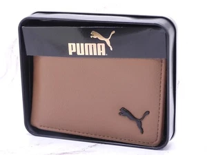 Cartera Puma Hombre Triple Marrón Guijarro Imitación Cuero - Imagen 1 de 9