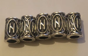 5 X 4-4.9mm Beard/Hair Beads Gunmetal Antique Style Norse viking Dreadlock Bead - Picture 1 of 1