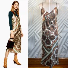 topshop paisley slip dress