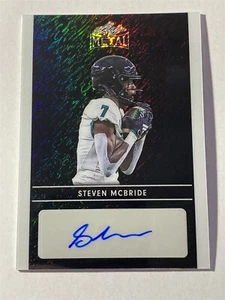 STEVEN MCBRIDE hawaii 2024 Hoja Colectiva Metal Brillo Negro AUTO 5/6 (U3) - Imagen 1 de 2