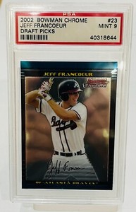 ****2002 Bowman Chrome Draft Picks #23 Jeff Francoeur PSA 9 MINT