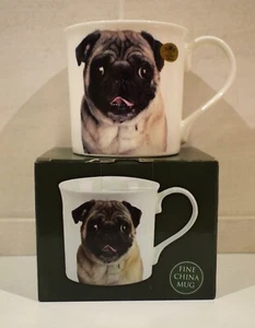 CERAMIC CHINA PUG DOG MUG By LEONARDO LP92589 - Picture 1 of 1