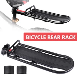 Retractable Bike Rear Luggage Cargo Rack Aluminum Alloy Bicycle Seatpost Carrier - Picture 1 of 12