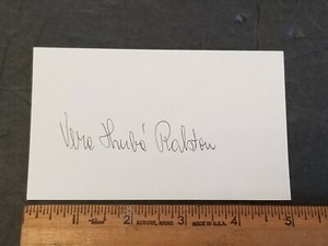 ACTRESS VERA RALSTON HAND SIGNED 3X5 CARD W/COA JSA AVAILABLE FREE S&H DS