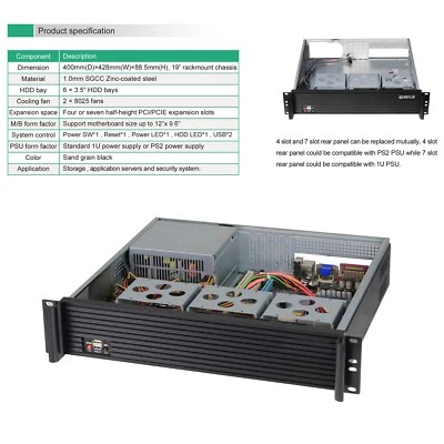 TOPLOONG ATX Security Monitoring Rakmount Nas Case  Empty server chassis - Image 1 of 4