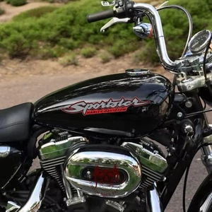 Harley-Davidson Vintage Aufkleber 2er Set Sticker Custom Tank Motorrad Sportster - Bild 1 von 3