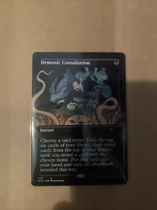 MTG Demonic Consultation - Borderless, NM-Mint, English Secret Lair Drop Series - Picture 1 of 3