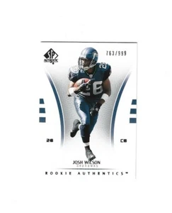 2007 SP Authentic #176 Josh Wilson RC /999 SEATTLE SEAHAWKS - Bild 1 von 1