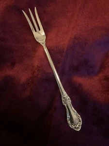 WILD ROSE by International Sterling Silver 6” Lemon or Small Serving Fork(s)  - Picture 1 of 3