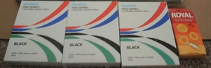 Swintec 7000 Typewriter cartridges 3 black 1 Royal correction tape - Picture 1 of 1