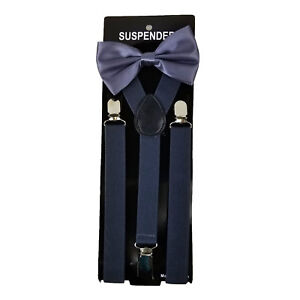 Suspender & Bow Tie Set for Adults Men Women Teens