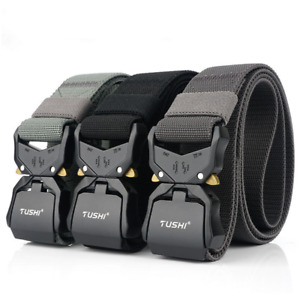 Casual Military Tactical Belt Mens Belt Alloy Buckle Quick Release Nylon Hunting