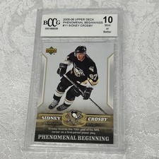 2005-06 UD Phenomenal Beginnings Sidney Crosby BCCG 10 Mint #11 Rookie RC