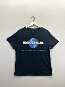 T-shirt donna nera universale gruppo musicale manica corta girocollo taglia M - Foto 1 di 12