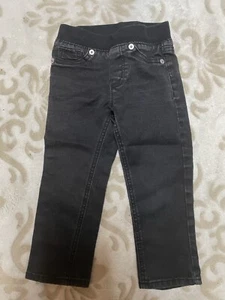 Cherokee 2T girls pull up long black Denim pants - Picture 1 of 14