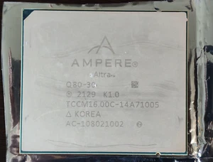 CPU Ampere Q80-30 2129 ARM 128 cœurs 128 threads technologie LGA4926 - Photo 1/3